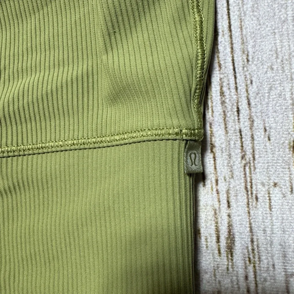 Lululemon Power Pivot Ribbed Tank Top Green‎ Women's 6
